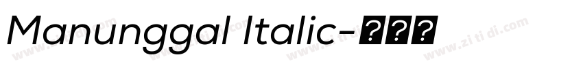 Manunggal Italic字体转换 Manunggal Italic字体转换